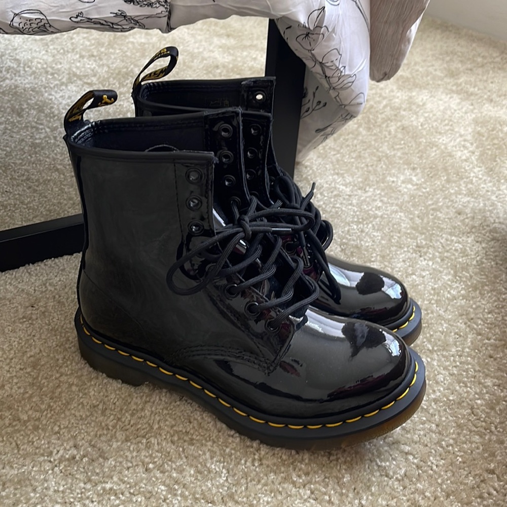 Shiny Dr Martens 1460 boot